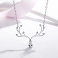 new elk antler necklace zircon Christmas antler clavicle chain simple fashion jewelry wholesalepicture13